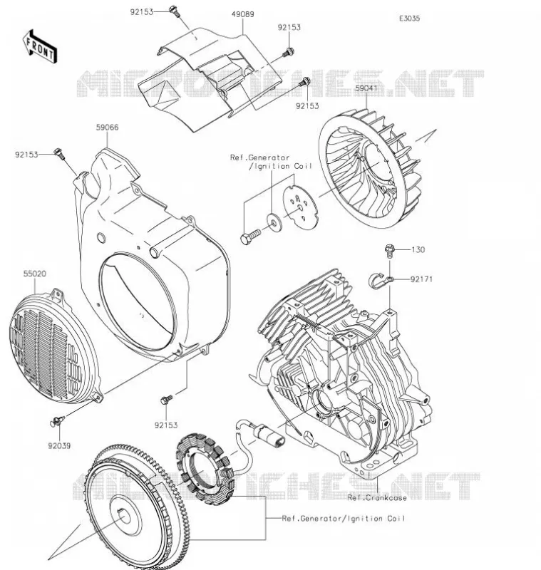 COOLING Kawasaki SSV 400 2021 MULE SX 4X4  KAF400SMFNN