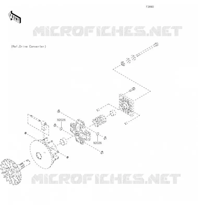 OPTION PARTS(MOTEUR) Kawasaki SSV 400 2021 MULE SX 4X4  KAF400SMFNN