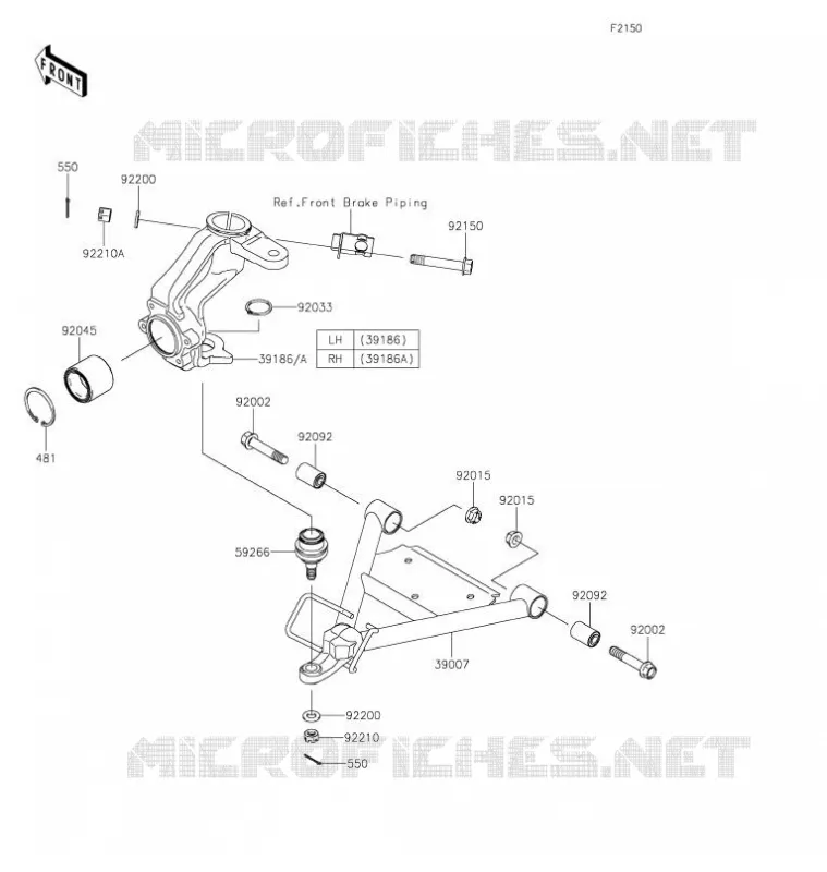 SUSPENSION Kawasaki SSV 400 2021 MULE SX 4X4  KAF400SMFNN