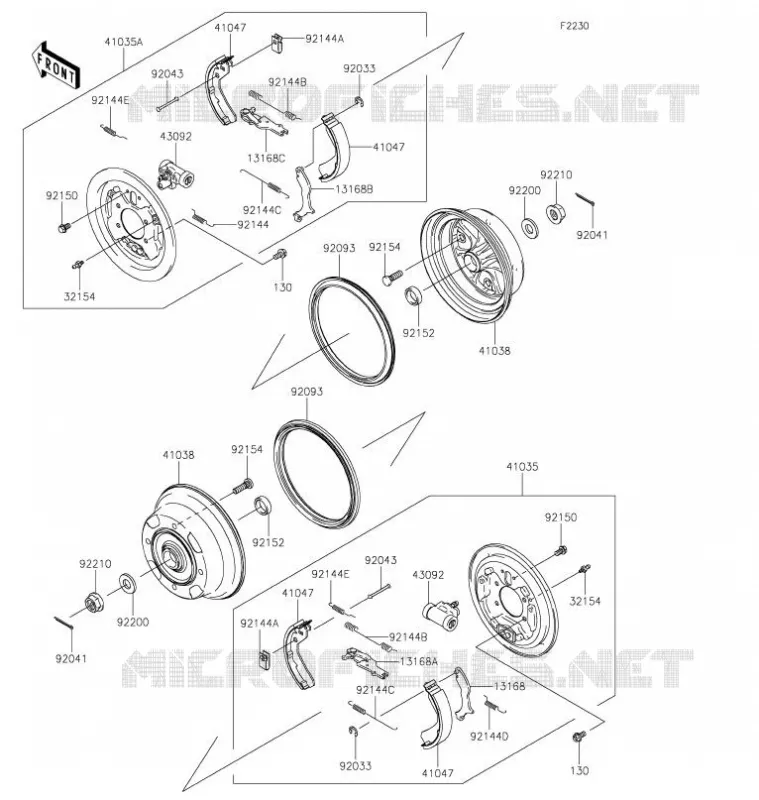 FRONT HUB - BRAKE Kawasaki SSV 400 2021 MULE SX 4X4  KAF400TMFNN
