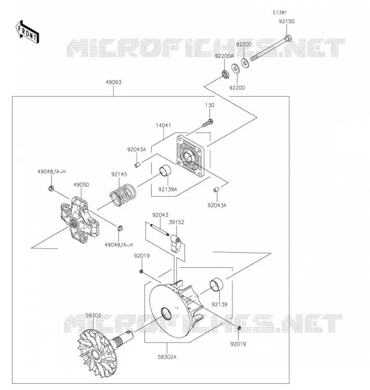DRIVE CONVERTER Kawasaki SSV 400 2021 MULE SX 4X4  KAF400WMFNN