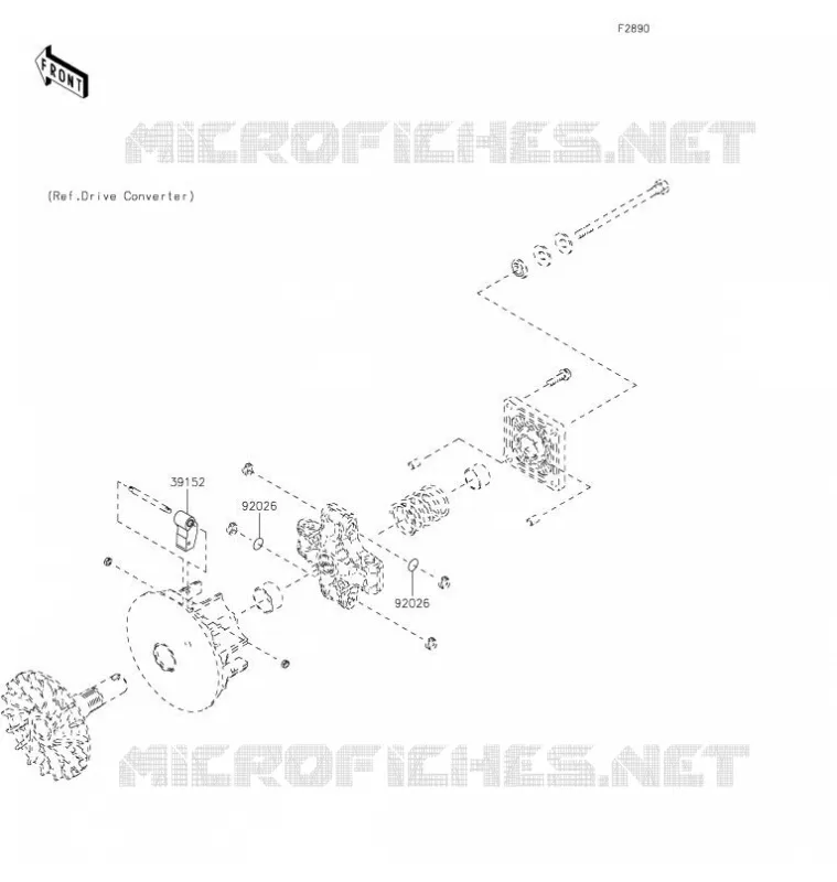 OPTION PARTS(MOTEUR) Kawasaki SSV 400 2021 MULE SX 4X4  KAF400WMFNN