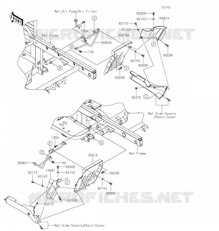 REAR FENDER Kawasaki SSV 620 2021 MULE 4010 4X4  KAF620MMFNN