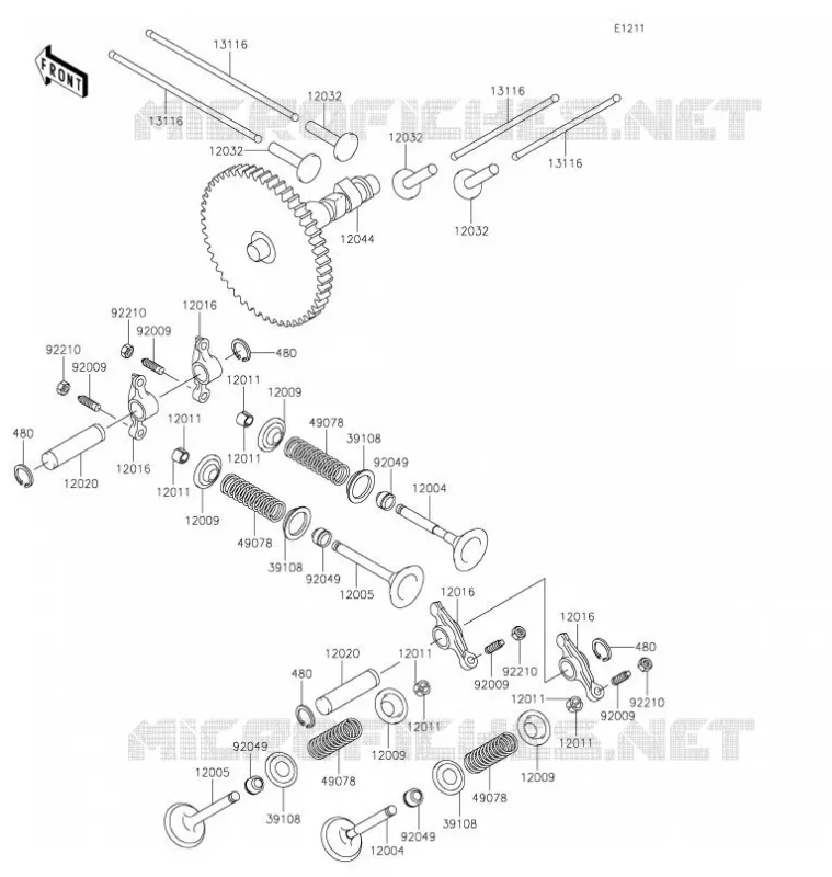 VALVE - CAMSHAFT Kawasaki SSV 620 2021 MULE 4010 4X4  KAF620MMFNN