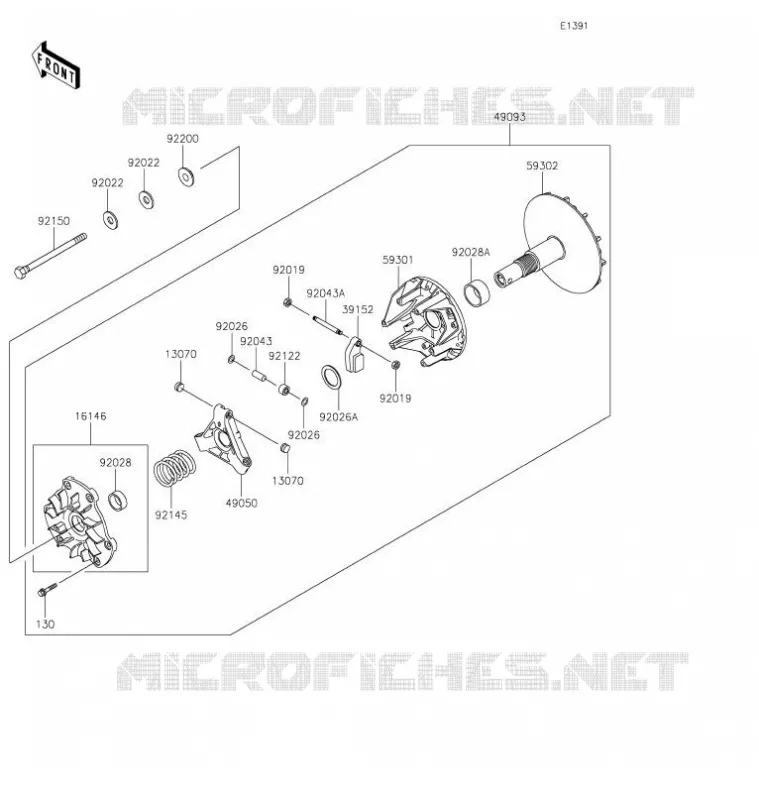 DRIVE CONVERTER Kawasaki SSV 620 2021 MULE 4010 4X4  KAF620ZMFNN