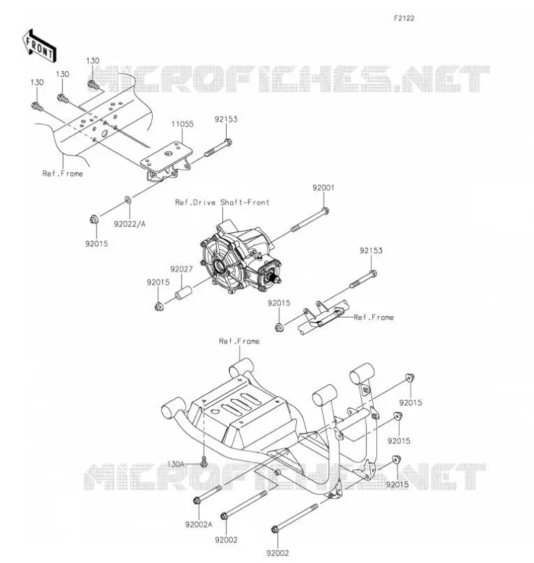 ENGINE MOUNT Kawasaki SSV 620 2021 MULE 4010 4X4  KAF620ZMFNN