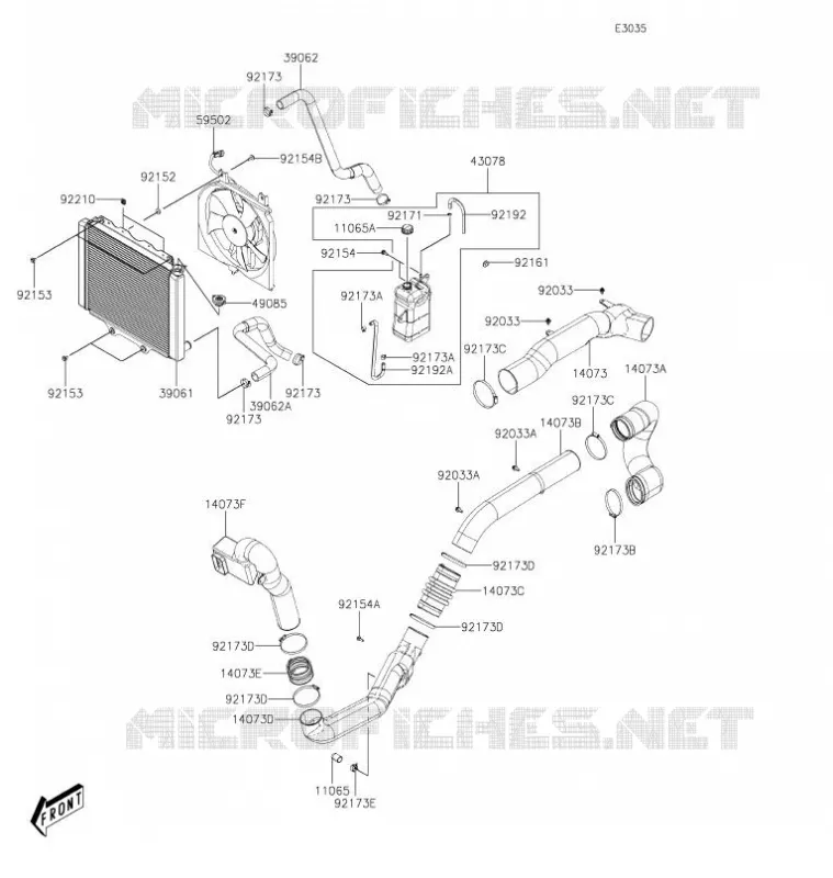 COOLING Kawasaki SSV 700 2021 MULE PRO-MX  KAF700BMFNL