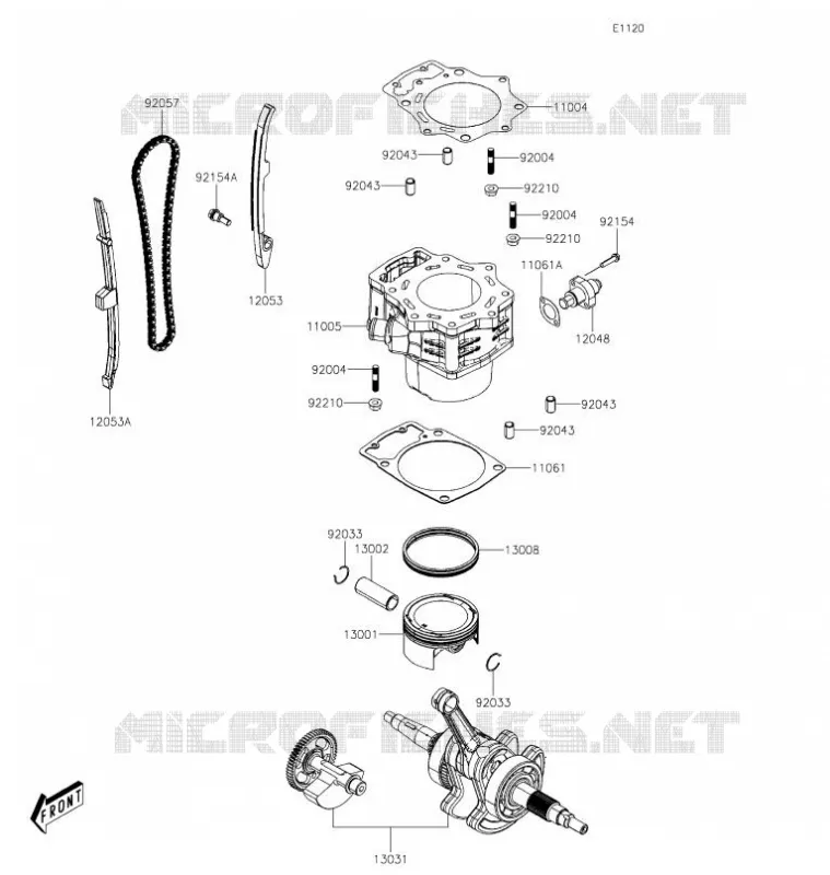 CYLINDER - PISTON  Kawasaki SSV 700 2021 MULE PRO-MX  KAF700BMFNL