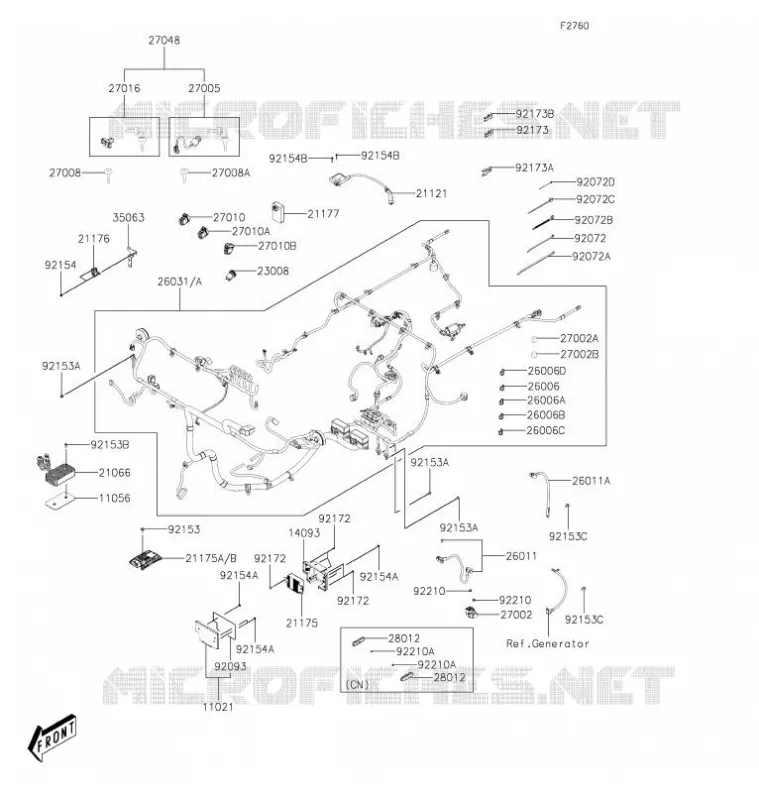 CHASSIS ELECTRICAL EQUIPMENT Kawasaki SSV 700 2021 MULE PRO-MX  KAF700CMFNN
