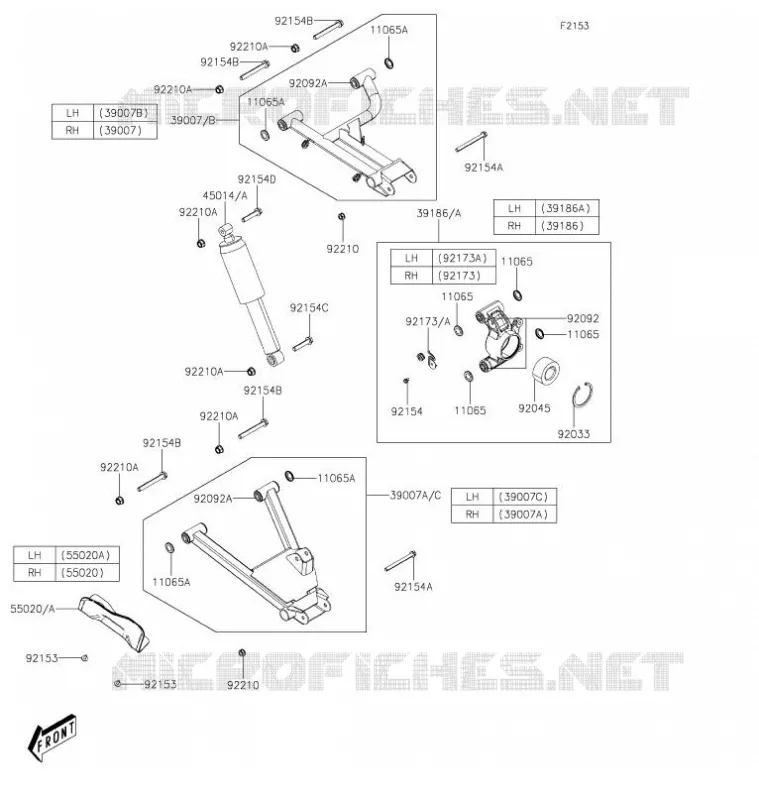 REAR SUSPENSION Kawasaki SSV 700 2021 MULE PRO-MX  KAF700CMFNN