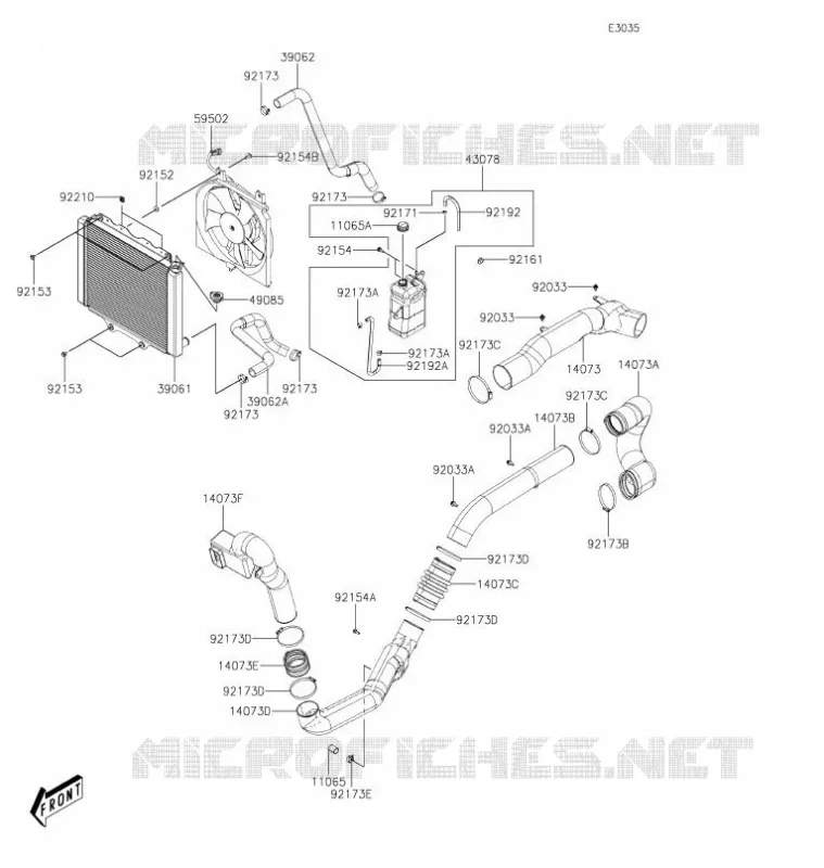 COOLING Kawasaki SSV 700 2021 MULE PRO-MX  KAF700CMFNN