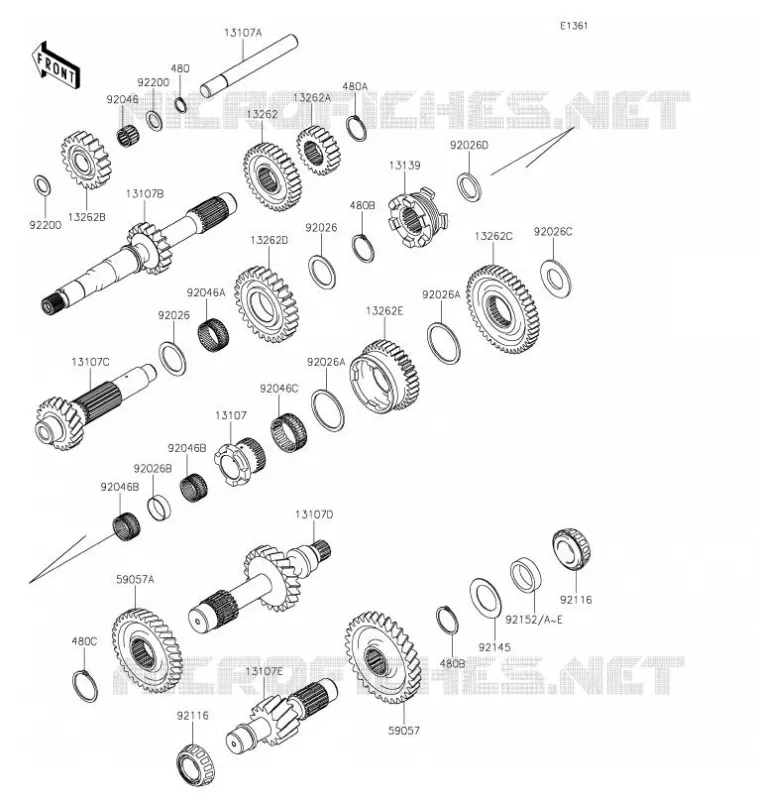 TRANSMISSION Kawasaki SSV 820 2021 MULE PRO-FXT  KAF820AMFNN