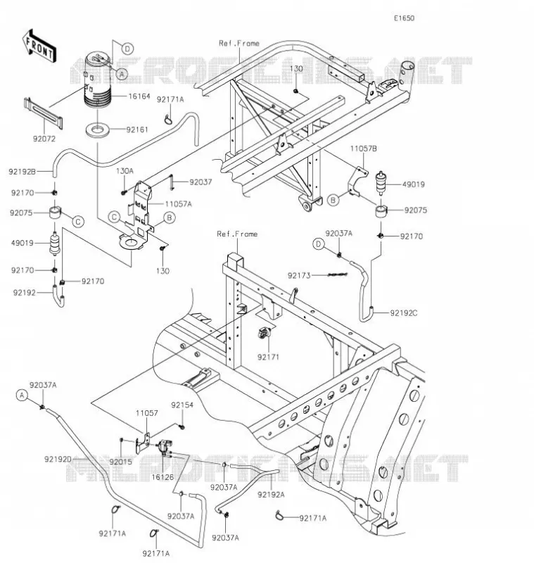 FUEL EVAPORATION SYSTEM(CA) Kawasaki SSV 820 2021 MULE PRO-FXT  KAF820BMFNN