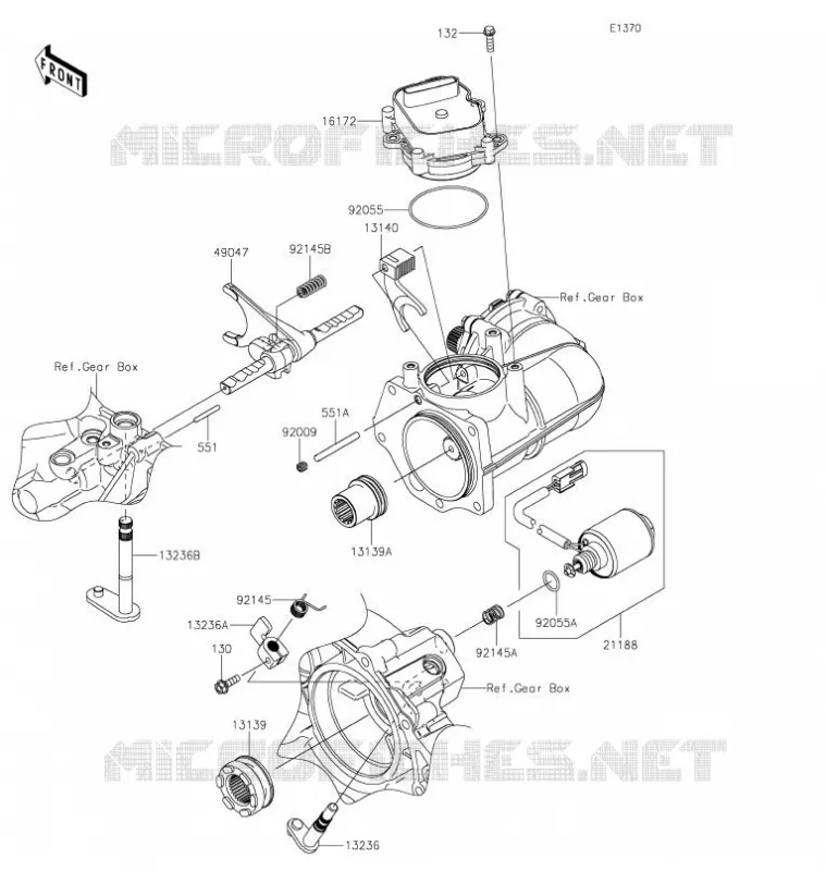 SHIFT Kawasaki SSV 820 2021 MULE PRO-FXT  KAF820BMFNN