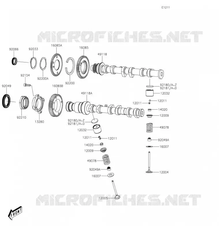 VALVE - CAMSHAFT Kawasaki SSV 820 2021 MULE PRO-FX  KAF820EMFNN