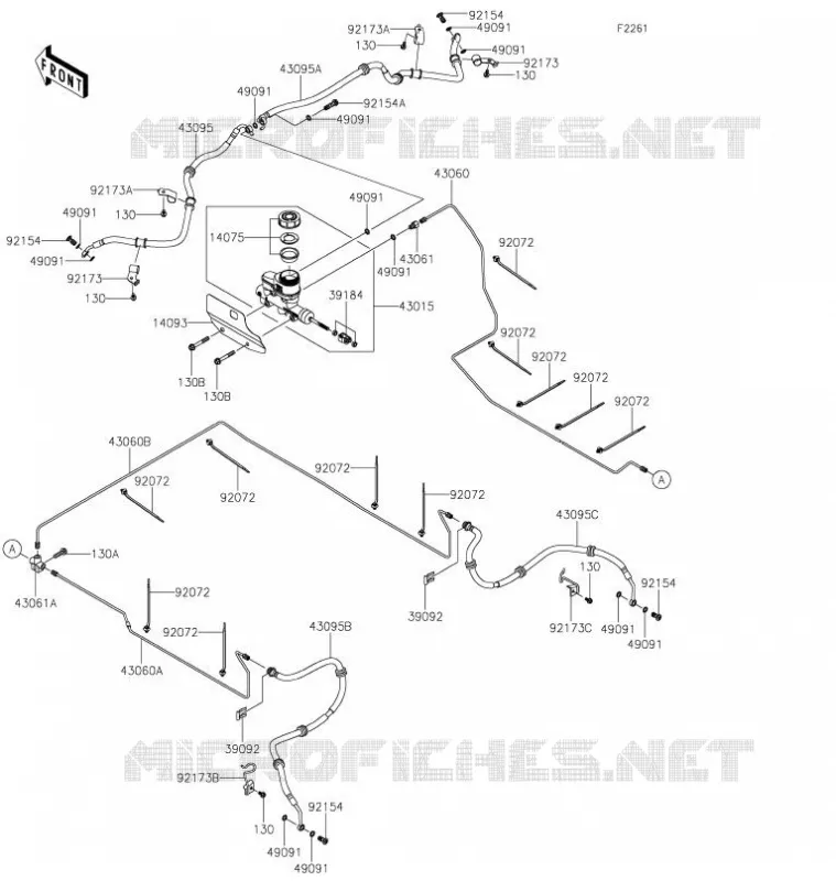 MASTER CYLINDER Kawasaki SSV 820 2021 MULE PRO-FX  KAF820FMFNN
