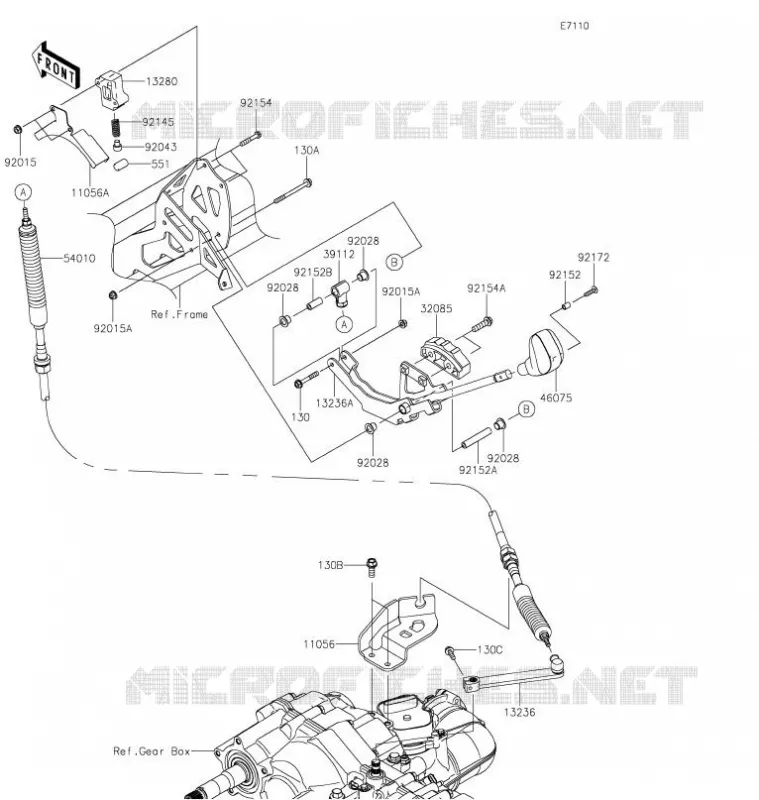 CONTROL Kawasaki SSV 820 2021 MULE PRO-FX  KAF820GMFNN