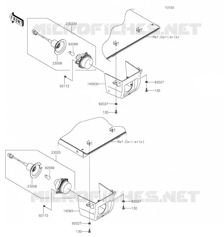 TAILLIGHT(S) Kawasaki SSV 820 2021 MULE PRO-FXT  KAF820MMFNN