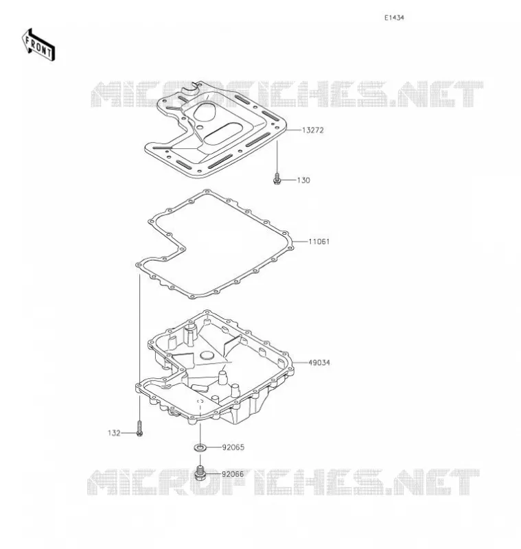 OIL PAN Kawasaki SSV 1000 2021 TERYX KRX 1000  KRF1000AMFNN
