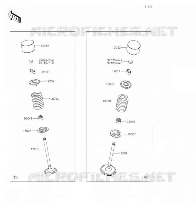 VALVE Kawasaki SSV 1000 2021 TERYX KRX 1000  KRF1000AMFNN