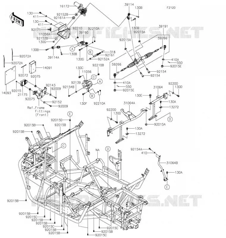 CHASSIS Kawasaki SSV 800 2021 TERYX  KRF800FMFNN