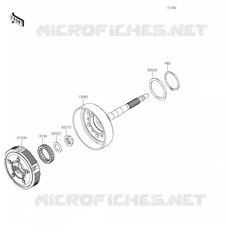 CLUTCH Kawasaki SSV 800 2021 TERYX  KRF800FMFNN