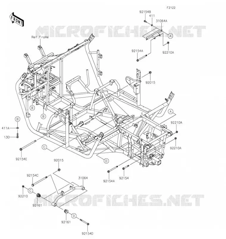 ENGINE MOUNT Kawasaki SSV 800 2021 TERYX  KRF800FMFNN