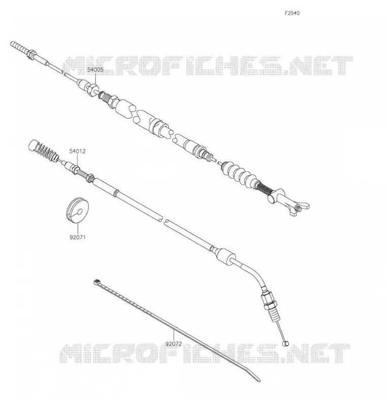 CABLES Kawasaki SSV 800 2021 TERYX  KRF800GMFNN
