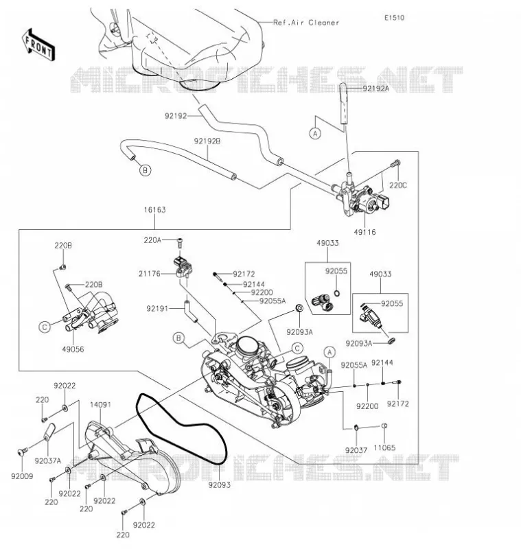 CARBURETOR Kawasaki SSV 800 2021 TERYX  KRF800HMFNN