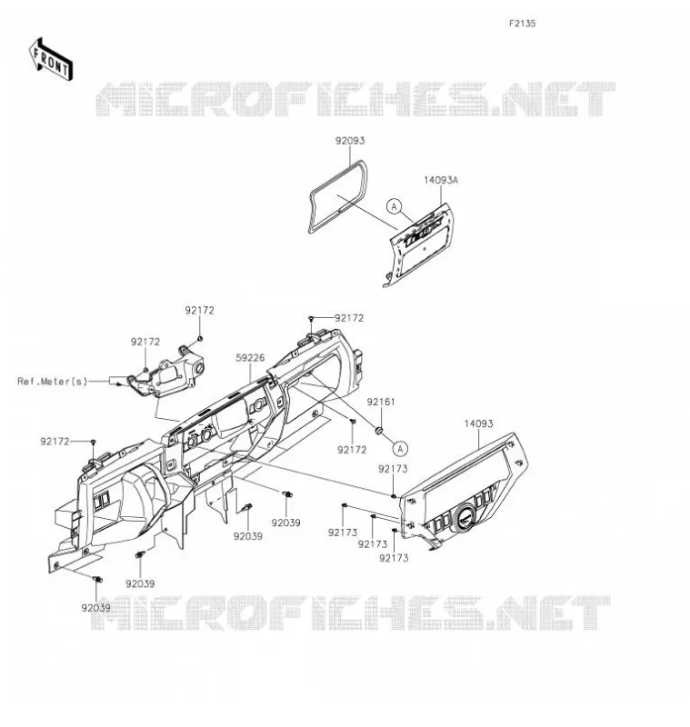 FRONT BOX Kawasaki SSV 800 2021 TERYX4  KRT800FMFNN