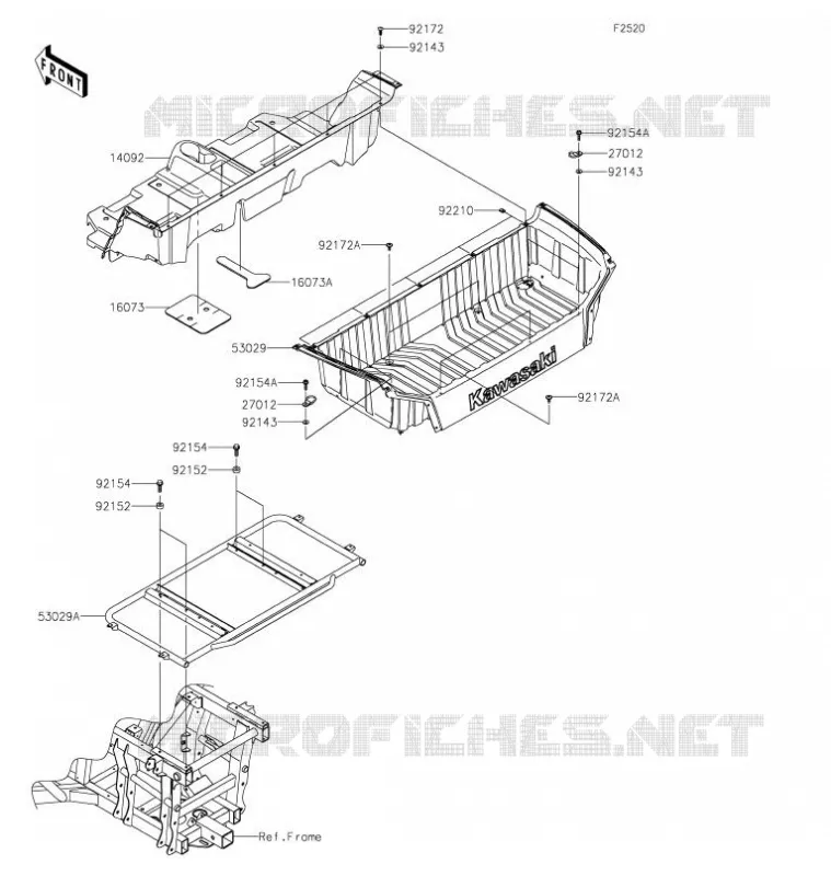 LUGGAGE (S) Kawasaki SSV 800 2021 TERYX4  KRT800GMFNN