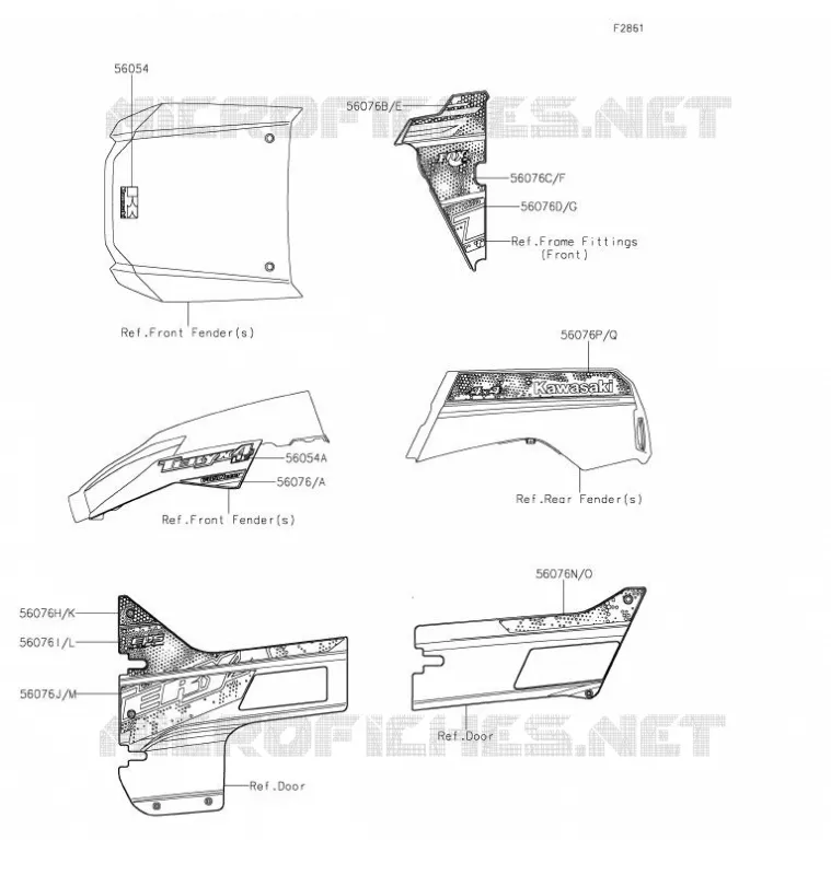 STICKER(GRAYSTONE) Kawasaki SSV 800 2021 TERYX4  KRT800GMFNN