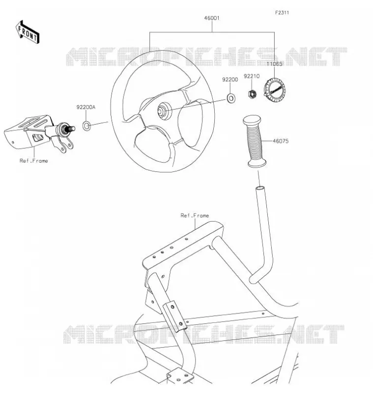 HANDLEBAR Kawasaki SSV 800 2021 TERYX4  KRT800HMFNN