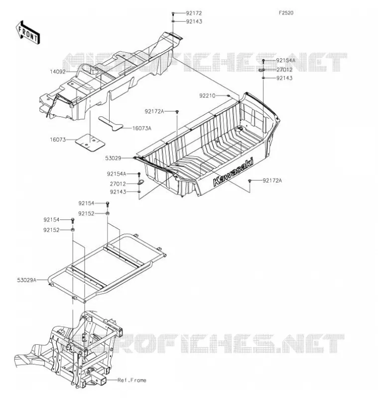 LUGGAGE (S) Kawasaki SSV 800 2021 TERYX4  KRT800HMFNN