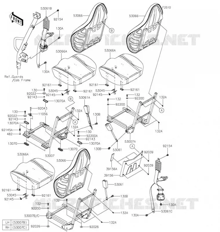 SEAT Kawasaki SSV 800 2021 TERYX4  KRT800HMFNN