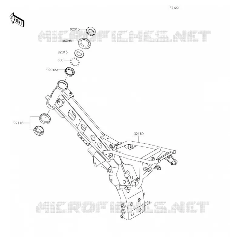 CHASSIS Kawasaki TOUT-TERRAIN 110 2021 KLX110L  KLX110DMFNN