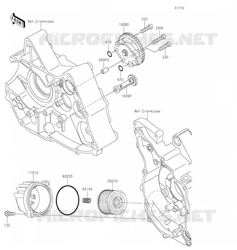 OIL PUMP Kawasaki TOUT-TERRAIN 110 2021 KLX110L  KLX110DMFNN