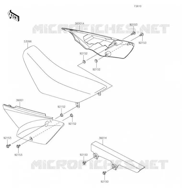 SIDE COVERS - CHAIN COVER Kawasaki TOUT-TERRAIN 110 2021 KLX110L  KLX110DMFNN