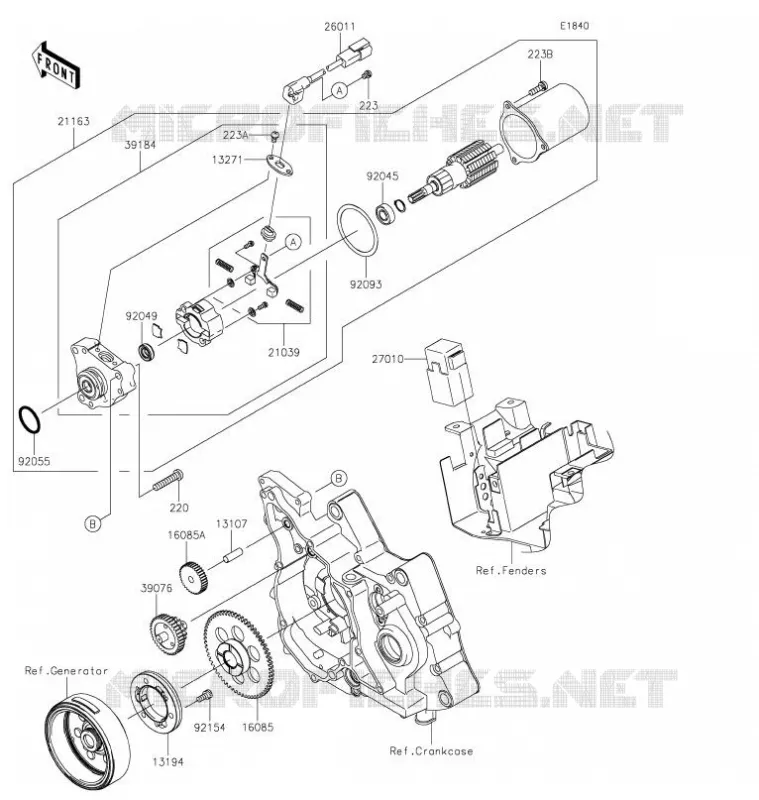 STARTER MOTOR Kawasaki TOUT-TERRAIN 110 2021 KLX110L  KLX110DMFNN