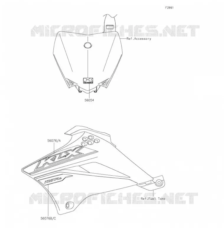 STICKER Kawasaki TOUT-TERRAIN 110 2021 KLX110L  KLX110DMFNN