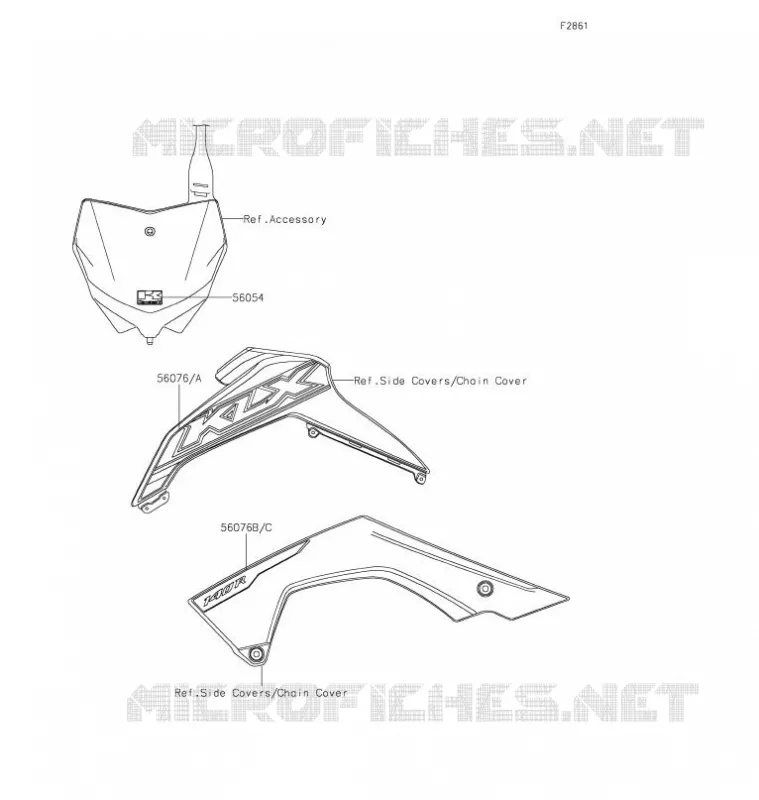 STICKER Kawasaki TOUT-TERRAIN 140 2021 KLX140  KLX140AMFNN