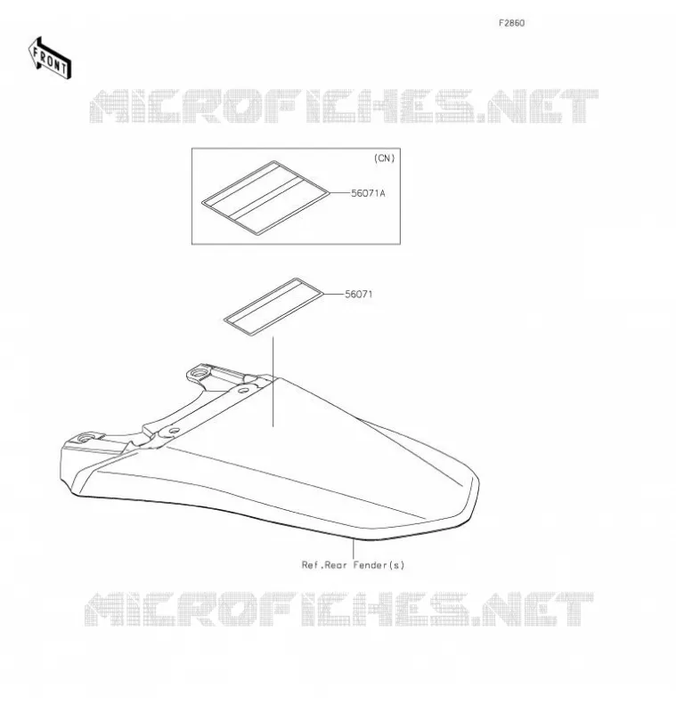 LABELS Kawasaki TOUT-TERRAIN 230 2021 KLX230R  KLX230EMFNN