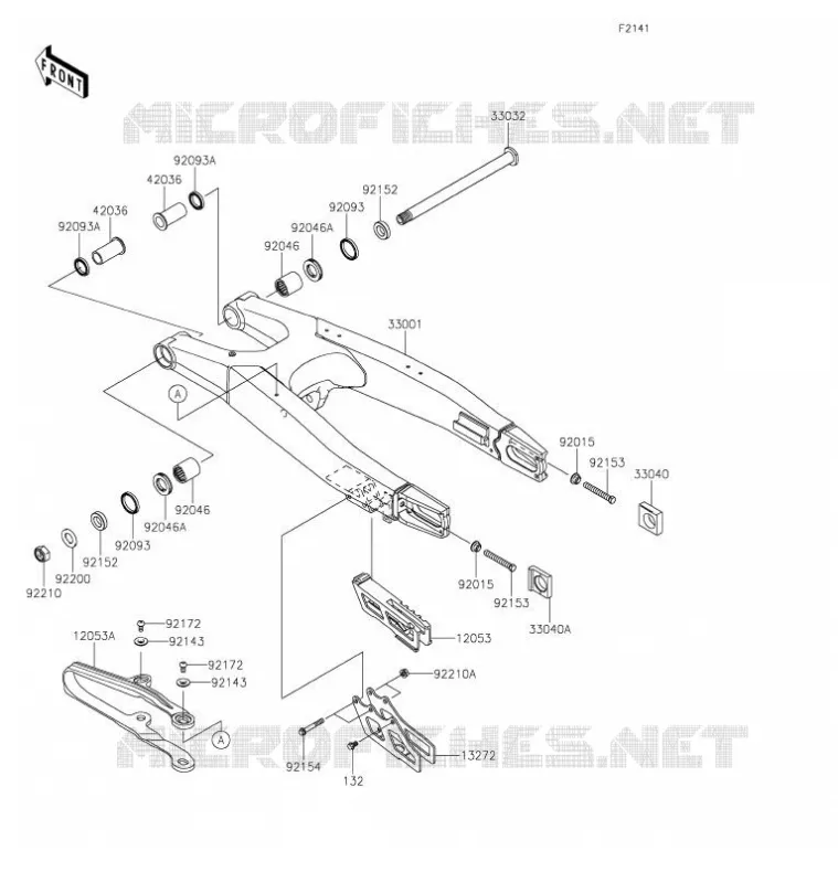 SWINGARM Kawasaki TOUT-TERRAIN 450 2021 KLX450R  KLX450AMFNN