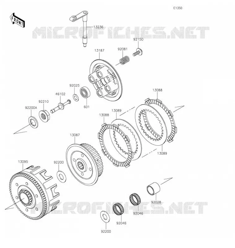 CLUTCH Kawasaki TOUT-TERRAIN 85 2021 KX85-II  KX85DMFNN