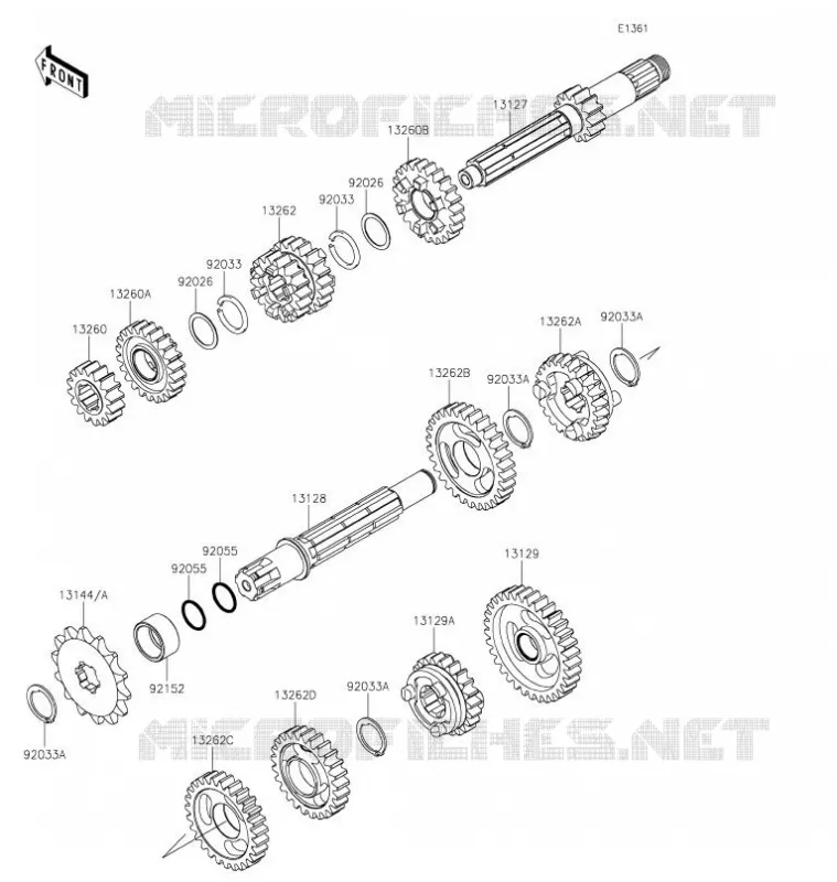 TRANSMISSION Kawasaki TOUT-TERRAIN 85 2021 KX85-II  KX85DMFNN