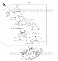 ACCESSORY(Pillion Seat Cover) voor Kawasaki Z125 2022