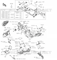 CHASSIS ELECTRICAL EQUIPMENT voor Kawasaki Z125 2022