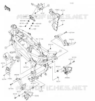 FRAME PARTS (COUVERTURE) voor Kawasaki Z125 2022