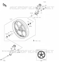 FRONT HUB voor Kawasaki Z125 2022