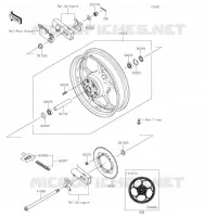 REAR HUB voor Kawasaki Z125 2022